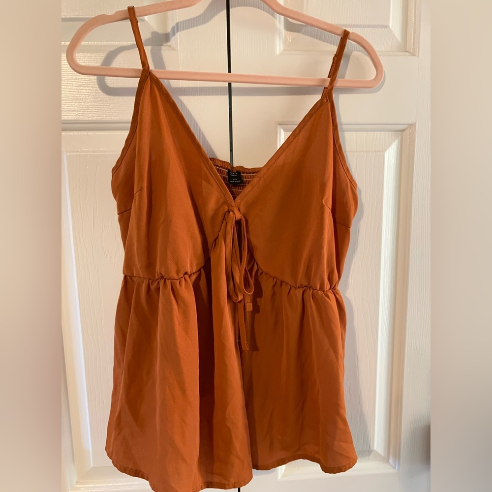 Shein Curve Sleeveless Blouse